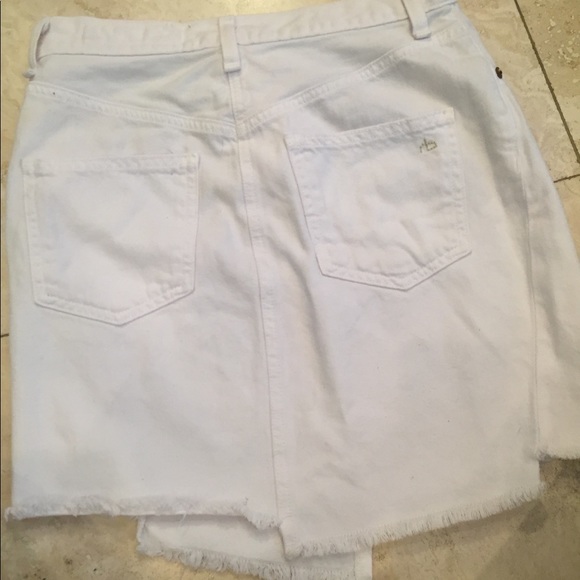 White rag and bone denim skirt - Picture 3 of 4